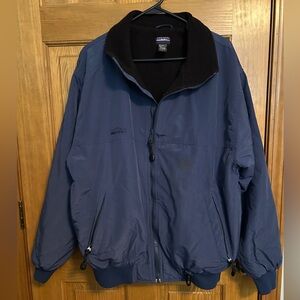 Vintage White Sierra Men's Navy Blue Full-Zip Jacket